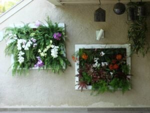 Arranjos de Flores para Mesa em forma de quadro