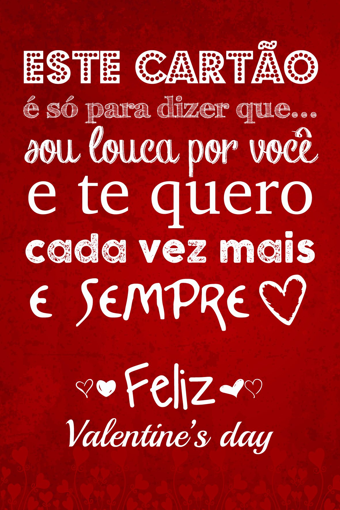 Valentine's Day: Baixe Cartões e Tags para Presentear Quem Ama - Blog Giuliana Flores1181 x 1772