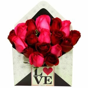 Envelope Rosas Love