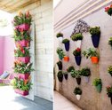Sugestões bem diferentes de vaso de parede com flores para usar dentro e fora de casa 