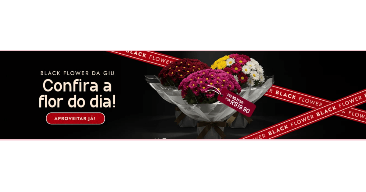 Black Flower a Black Friday da Giu